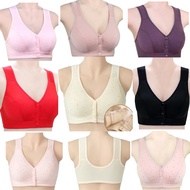 40-90kg Bra Women Front Button Without Wire Plus Size 48 34b Non Wire 38 Cup C Push Up Full Cup Comf