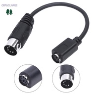 [GrandLarge] MD 6-pin Female to DIN 5-pin Male Cable Ps2 Keyboard and Mouse Transmission Cable MY
