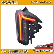 Car Styling for Cadillac CT5 Tail Light 2018-2022 CT5 Taillights Rear DRL Fog Brake Reversing Turn S