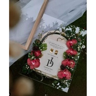 ️ ️Frame Acrylic Duit Hantaran Kahwin / Frame duit mas kahwin/acrylic transparent/Dual acrylic 8x8 /