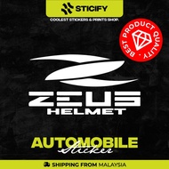 SM030 Zeus Helmets Vinyl Stickers COVID 19 | Sticker | Kereta | Motor | Helmet | Basikal | Decoration