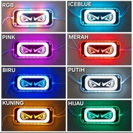 MATA 12 volt flashing eye animation variation light lampu led kereta