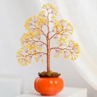 柿柿如意招財黃水晶樹