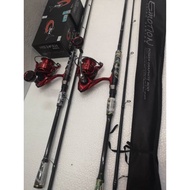 1set COMBO Gtech Fascination + Joran Pioneer Emotion 7KAKI 20-40LBS FISHING ROD