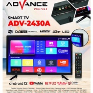 Advance ADV-2430A Smart Televisi Android TV LED 24 inch HD Support Siaran Digital DV3 T2/C Garansi R