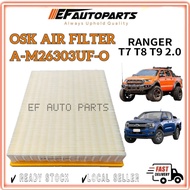 OSK AIR FILTER FORD RANGER T7 T8 T9 2.0 A-M26303UF-O ANGIN CLEANER EB3G9601AA XL XLT  EF AUTO PARTS