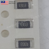 10PCS Taiwan-Grade 430k ±1%, 1206 SMD Resistor (4303)