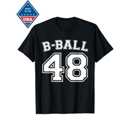 3D B Ball Basketball Player Number 48 Training Varsity Vintage T Shirt