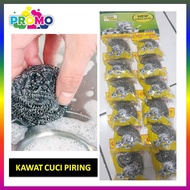 1 Lusin Sabut Kawat sabut wajan stainless /sabut cuci piring / sabut cuci piring stainless lusinan isi 12pcs