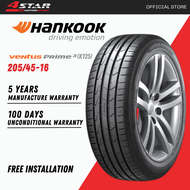 [INSTALLATION] Hankook Tyre Ventus Prime 3 K125 205/45-16 (1-30 days delivery)