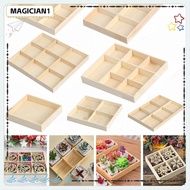 MAGICIAN1 Storage Wooden Box Cosmetic Tool Storage Plant Pot Stand Divided Drawer Desktop Organizer