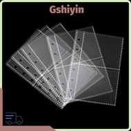 GSHIYMY Photocard Binder Sheets, Transparent PP Acid Free Multiple Pockets Sleeve, A7 Kpop Photocard