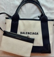 Balenciaga Navy Cabas XS Tote Bag