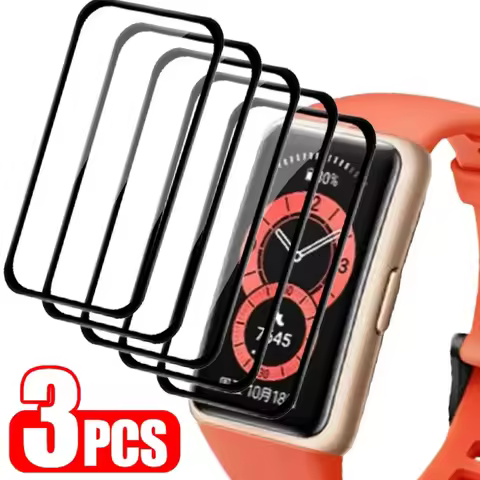 9D Curved Tempered Glass For Huawei Band 8 7 6 Pro Full Screen Protector for honor band 6 Smartwatch