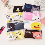 Pencil Case Stationery Bag Cartoon Pattern Size 9x18 cm.  For Students