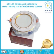 Ceiling light bulb - SOPOKA led Downlight 9W/ 3 colors - Phi 90, 110 - OKAS Sopoka aluminum base - 2