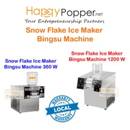 Happypopper Commercial Bingsu Machine Electric Snow Flake Ice Maker 360W/1200W Stainless Steel 商用雪花冰