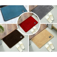 Combo of 5 fleece rugs 40x60cm, sheep wool doormat with good absorbency, effective anti-slip, soft a