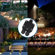 ARMARIO Terminal Box Outdoor IP68 Wire Connector 3 Way Tee 1 In 2 Out With Terminal