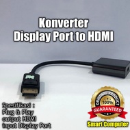 Display Port to HDMI Plug & Play Converter, HDMI Output, Display Port Input, Black