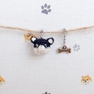 袖珍編織/黑柴/耳環/限量