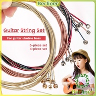 Berliner 6Pcs/Set Acoustic Guitar String Set for Bass Ukulele Classical Guitar