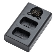 Kimaru NP-FW50 Battery Charger, Double Slot NP-FW50 Charger for Sony BC-TRW Charger, ZV-E10, Alpha A