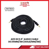 A03 DC3.5" AUDIO CABLE DC35MM/3M (GOLD/MM/3M)