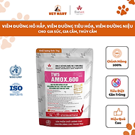 [100G] TW5-Amox.600 - viêm đường hô hấp, viêm đường tiêu hóa, viêm đường niệu cho gia súc, gia cầm, 