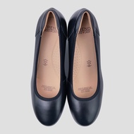 TREND รองเท้าหนังแท้/รองเท้าทำงาน ส้น 5 CM. รุ่น NAT สี BLACK l รองเท้าคัทชูผู้หญิง