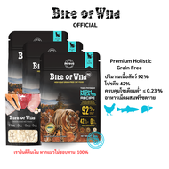 Bite of Wild 1kg+chicken  อาหารเม็ดแมวสูตรเกรนฟรี คุณภาพสูง ประกอบด้วยเนื้อ 92% และมีโปรตีนสูง 42% จ