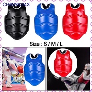 [chiwanji4x] Karate Chest Protector Kids Teen Adults Muay Thai Taekwondo Boxing Chest Shield Protect
