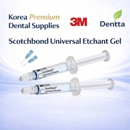 3M Scotchbond Universal Etchant Gel Ref 41263 3mL x2 Blue Syringe USA  Exp 11/2028+