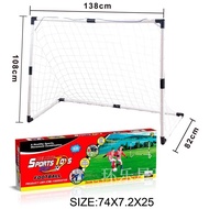 [BIG SIZE 138cm]  Kid's Mini Soccer Goal Post Net Futsal Football Kids Adult / Tiang Gol Futsal Bola Sepak