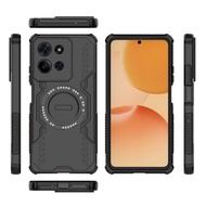Fashion Magnetic Casing for Motorola Moto G75 5G Heat Dissipation Case Hard Plastic Shockproof Back 
