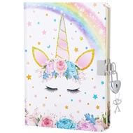 WERNNSAI Girls Journal for Girls - Glitter Notebook Gift for Kids School Travel Private Diary Hardco