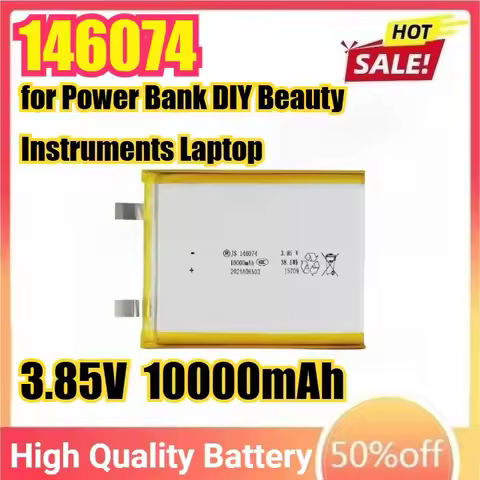 3.85V 10000mAh 146074 Lithium Polymer Battery Li-polymer Rechargeable Batteries for Power Bank DIY B
