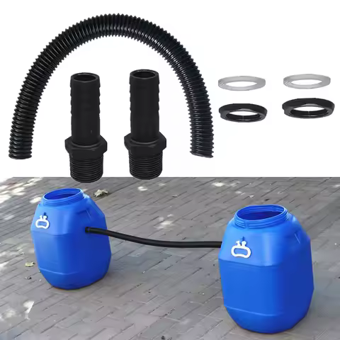 25mm Plastic Connector Rain Barrels In Series Hose Connector Pipe Link Rain Diverter Pipe Extension