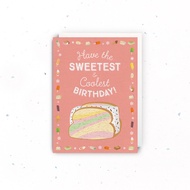 Singapore Souvenir Greeting Card – (Happy Birthday) Ice Cream Sandwich Cool Sweet Wafer