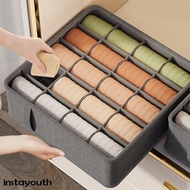 20grid Closet Organizer Underwear Drawer Organizer Socks Bra Clothing Storage Box Clothes Cabinet Drawer Organizers Wardrobe Organizer