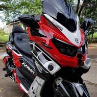 NeW !!! Body Nmax Predator BLACK RED WHITE paket jok