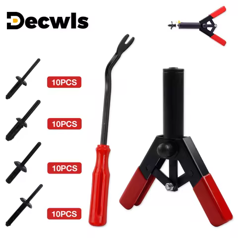 Plastic Rivet Gun Kit, Quick Riveting Tool, Manual Rivet Gun, Plastic Rivet, For Fastening Door Pane