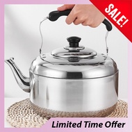 Kettle Stainless Steel 3L 4L Gas Stove Induction Cooker Boiler Boil Hot Water Cerek Logam Masak Air 