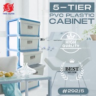 "TWINS DOLPHIN" 5 Tiers Plastic Drawer / Plastic Cabinet / Storage Cabinet 292/5
