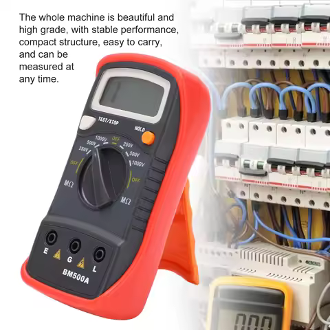 BM500A 1000V LCD Resistance Tester Digital Insulation Resistance Tester Megohmmeter LCD Resistance M