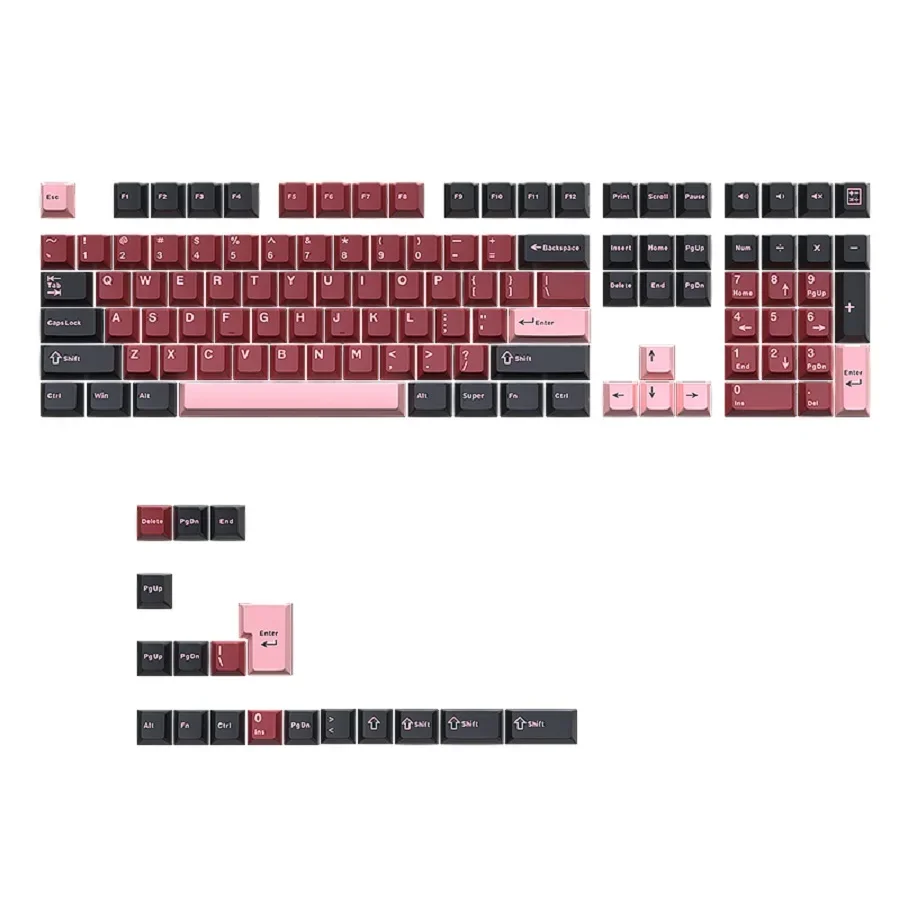 GMK67 GMK87 126 Phím PBT Cherry Keycaps Double Shot Bàn Phím Cơ Chơi Game Không Dây Cho Switch MX Ng