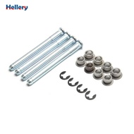 [Hellery] Vehicle Part Door Hinge Pin Bushings Kit Door Hinge Repair Kit Iron Ribbed