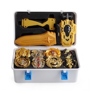 Beyblade 12PCS Gold Burst Set Spinning With Grip Launcher+Portable Toys Case Box