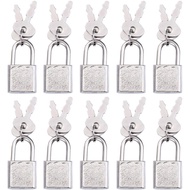 10pcs Kunci Bagasi Mini Kecil dengan Kunci, Kunci Diari Kecil untuk Kotak Barang Kemas, Hiasan Beg R