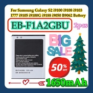 2pcs For Samsung Galaxy S2 i9100 i9108 i9103  I777 i9105 i9100G i9188 i9050 B9062 EB-F1A2GBU 1650mAh
